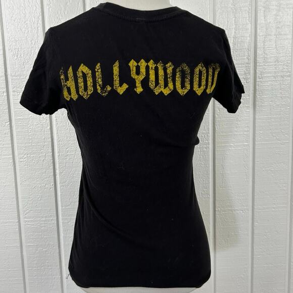 High Voltage Tatoo T-shirt Top Kat Von D Grunge Goth Short Sleeve Women Small - Picture 4 of 4